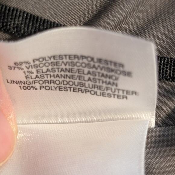 Anne Klein Gray Tweed Sleeveless Faux Wrap Button Side Jumper/Dress Womens Sz 10 - Picture 4 of 12